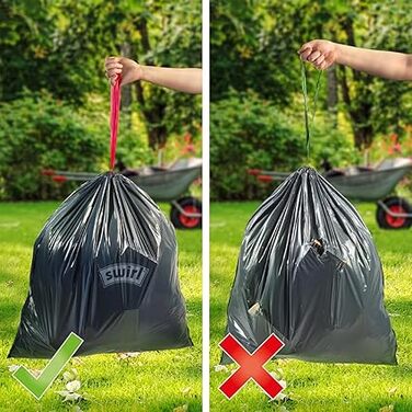 Мішки для сміття 60 л, 3 x 12 мішків Swirl