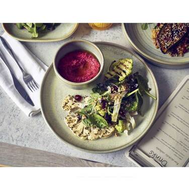 Тарелка круглая 24 см, Terra Porcelain Matt Grey, GenWare