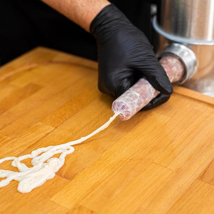 Натуральна оболонка для ковбас Натуральна оболонка вищого сорту для домашньої ковбаси, ялівцевої ковбаси, білої ковбаси, сардельки (калібр 18/20 мм, 91 метр, овеча оболонка)