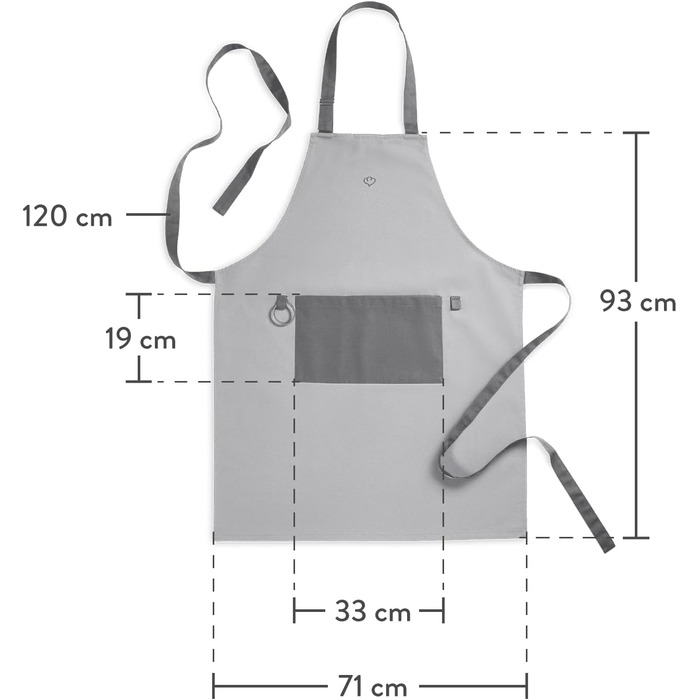 Фартух кухонний сірий Springlane Kitchen