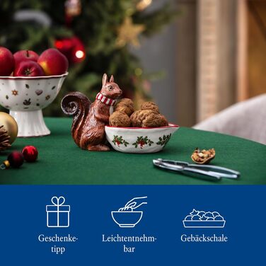 Сервірувальна різдвяна миска 25 см із фігуркою білки Toy's Fantasy Villeroy & Boch