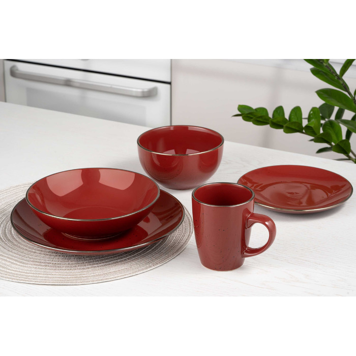 ARDESTO Тарілка Dessert Bagheria, 19 см, Sangria, кераміка