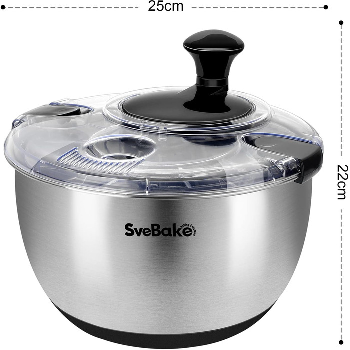 Миска-сушарка для овочів, сталь SveBake