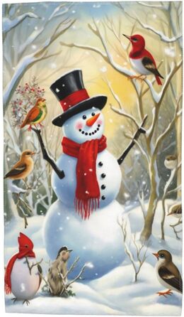 Рушник для ванної кімнати 70 х 40 см Сніговик Ouqiuwa