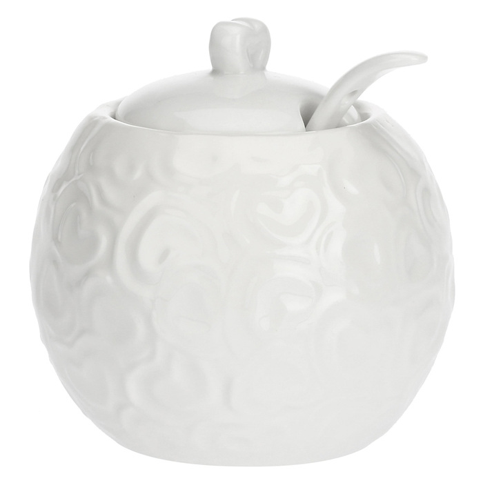 Цукорниця з ложкою La Porcellana Bianca VALENTINO, порцеляна, 270 мл