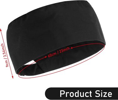 Чорний шеф-кухар капелюх 2 шт Lusofie