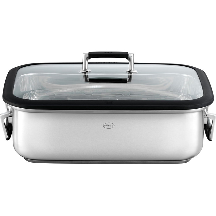 Жаровня 28 см прямокутна 9 л Silence Pro Rosle