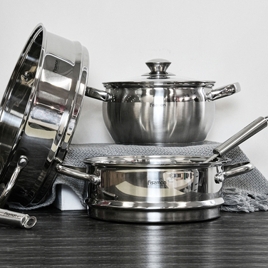 Вставка-пароварка Fissman 20x8 см з двома ручками (5118)