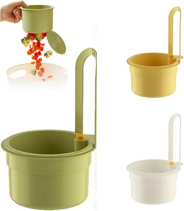 Сітчастий фільтр для раковини, фільтр для раковини, зливний кошик для раковини, органайзер для раковини, кухонне начиння, кошик-сітчастий фільтр для раковини, кошик для зливу для кухні, підвісний фільтр для кухонного змішувача, (білий ) (зелений білий жов