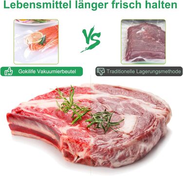 Вакуумні пакети 100 пакетів 15 x 20 см Gokilife