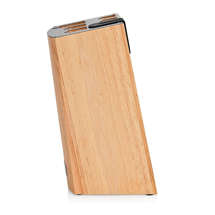 Набір ножів Fissman 6 предметів ULM у дерев`яній підставці з вбудованим точилом (2743)