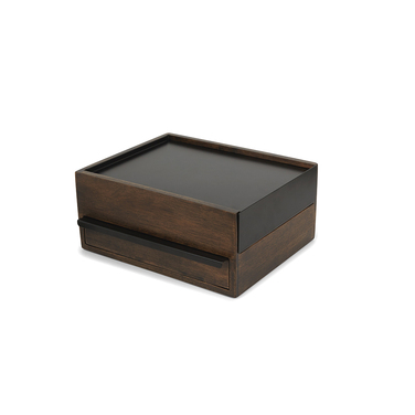 Шкатулка для прикрас stowit чорний-горіх Umbra