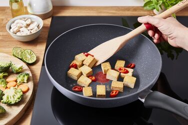 Tefal Wok Сковорода Healthy Chef, 28см, алюминий, серый