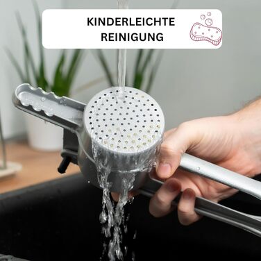 З круглою перфорацією, литий під тиском алюміній, довжина 41 см, Sptzlepress, 61102260 (сірий, з ковшем, одинарний)