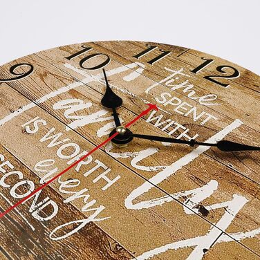 Безшумний настінний годинник 30 см Lafocuse