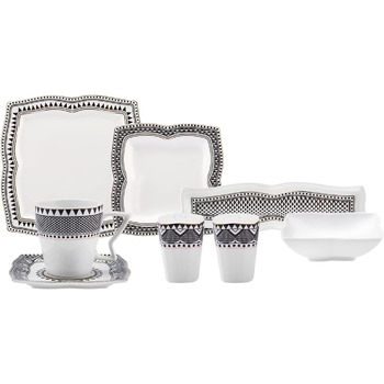 Набір для сніданку/порції на 6 осіб - Елегантний набір посуду для ідеального початку дня, 32 шт.