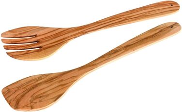 Вилка и ложка для салата, набор 2 предмета, оливковое дерево Fackelmann