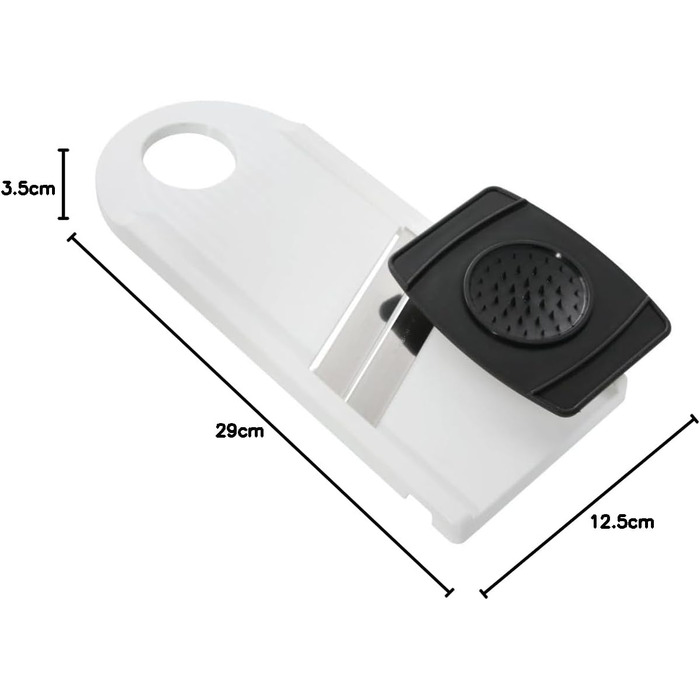 Овощерезка с держателем для остатков, белая Fackelmann