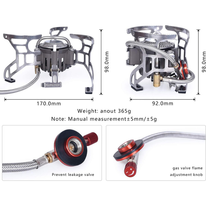 Портативна легка газова плита Boundless Voyage