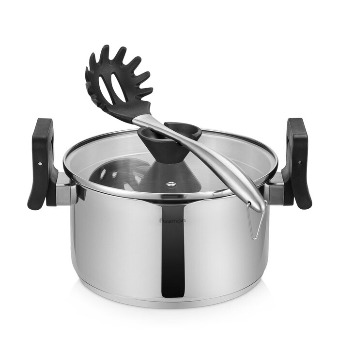 Каструля зі скляною кришкою 22 см 4,5 л TITANIA Fissman