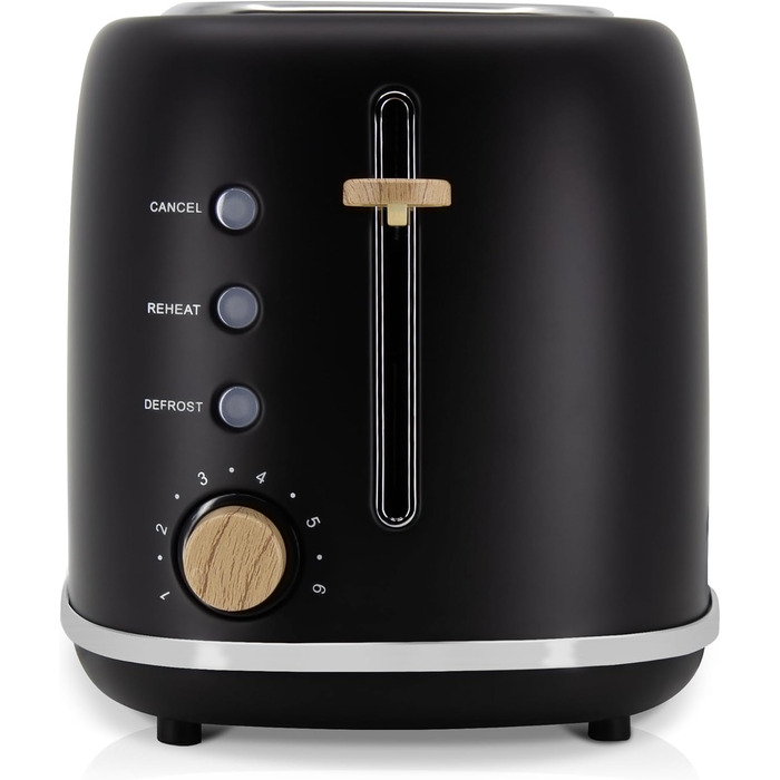 Электрочайник 1,7 л и тостер на 2 слота, набор 2 предмета, черный Nordic Briebe