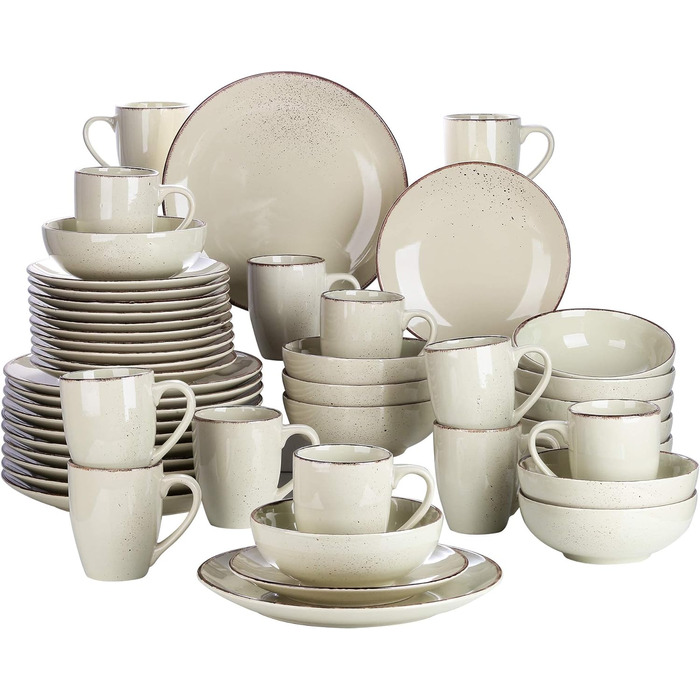 Комбінований набір посуду з кераміки із 48 предметів Navia vancasso