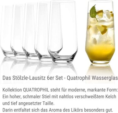 Набір із 6 склянок для лонгдрінків 390 мл, Quatrophil Stölzle Lausitz