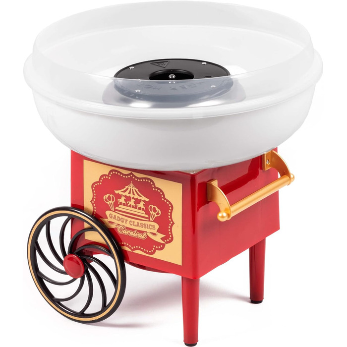 Машина для цукрової вати Gadgy для дому - Машина для цукрової вати для цукру або цукерок - Машина для цукрової вати - Цукрова вата для дитячих свят, днів народження та вечірок - (Жовта)