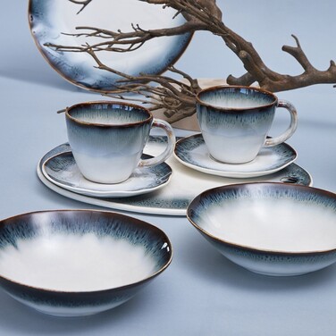 Набор Fissman из 2-х глубоких тарелок GALACTICA 18 см фарфор (13633)