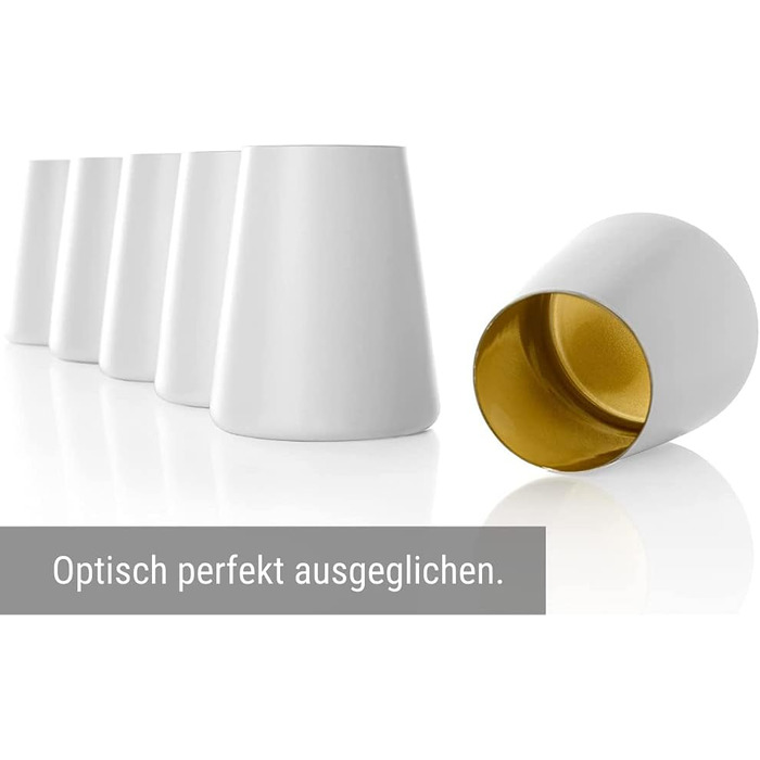 Набір із 6 склянок 380 мл, білий/золотистий Power Stölzle Lausitz