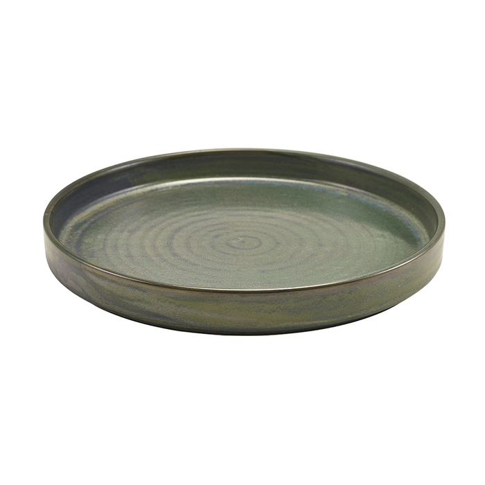 Презентаційна тарілка з бортиком 26*h 3.3 см, зелена, Terra Porcelain Aqua Green, GenWare