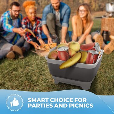 Складана чаша для миття посуду для кемпінгу 30 х 31 х 20 см FHzytg