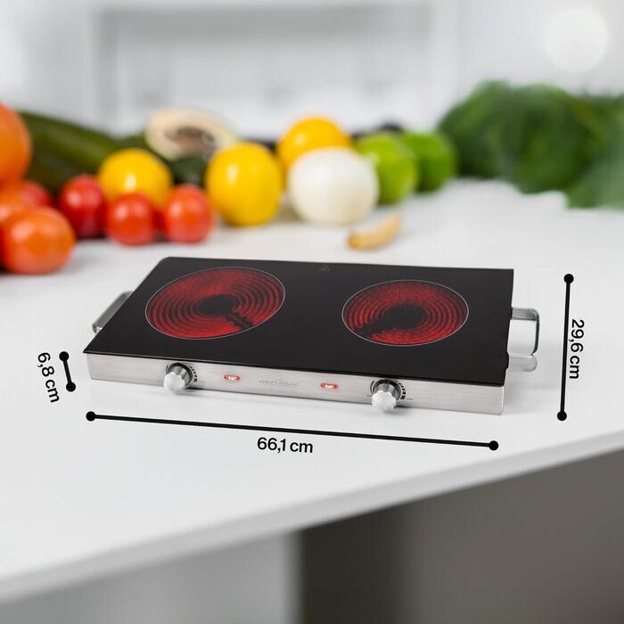 Плита настольная электрическая 2800 Вт PC-DKP 1211 ProfiCook