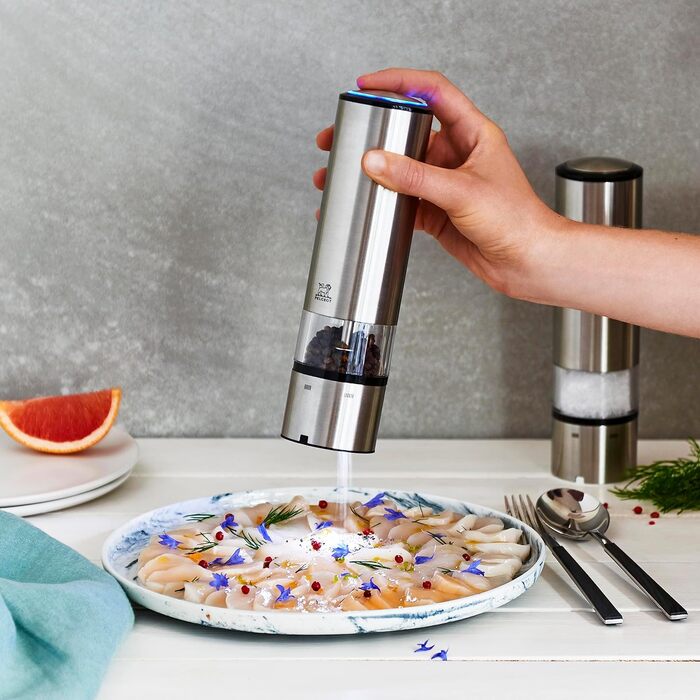 Електричний млин для перцю і солі 20 см з нержавіючої сталі Elis Sense u'Select