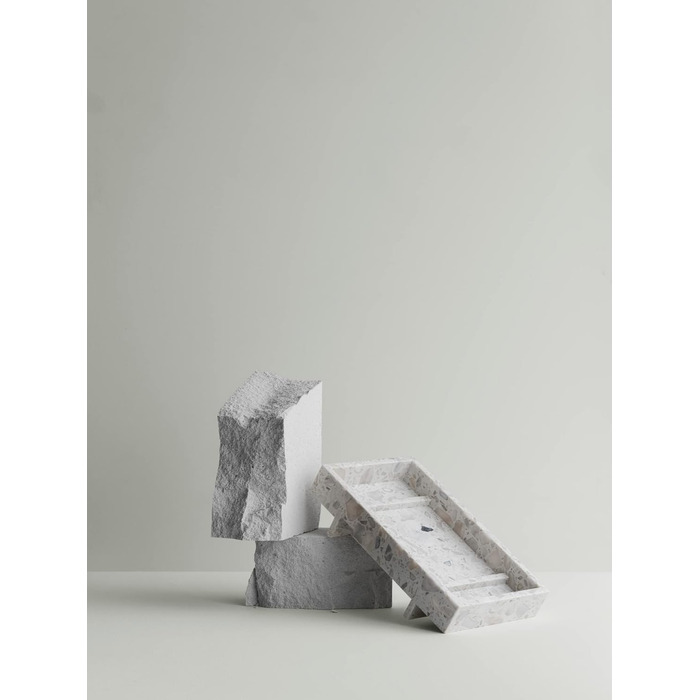 Піднос мармуровий, 30 x 18 x 7,5 см білий Abento Blomus