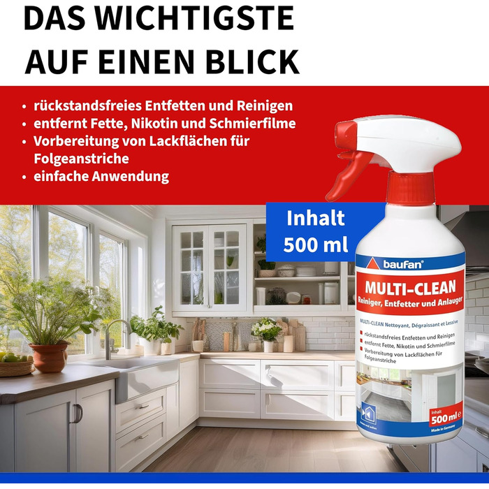 Засіб для миття кухонних меблів 500 мл Baufan