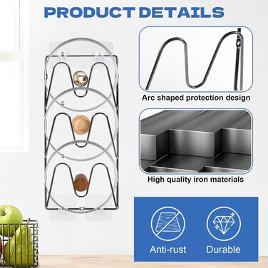 Органайзер для кришок від каструль 2 шт YEXEXINM