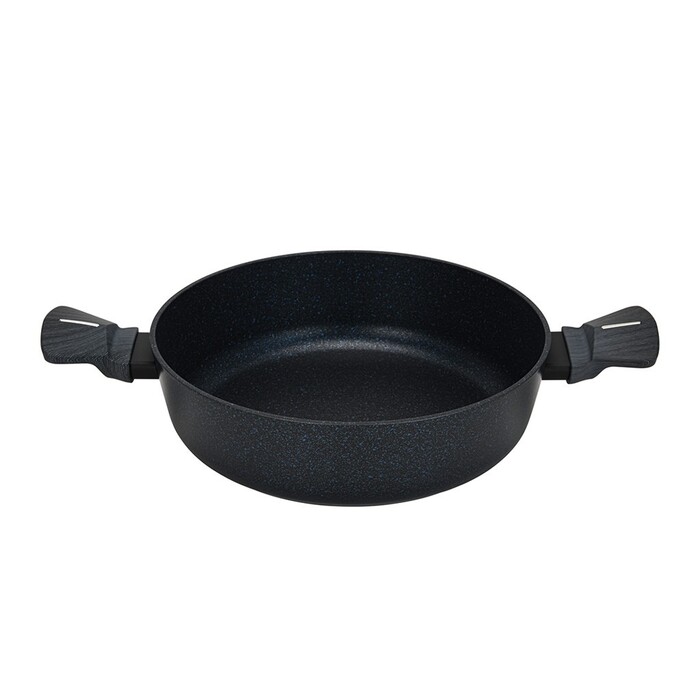 Сотейник Fissman зі скляною кришкою FERRO 26x7,5 см 3,49 л алюміній з антипригарним покриттям (14526)