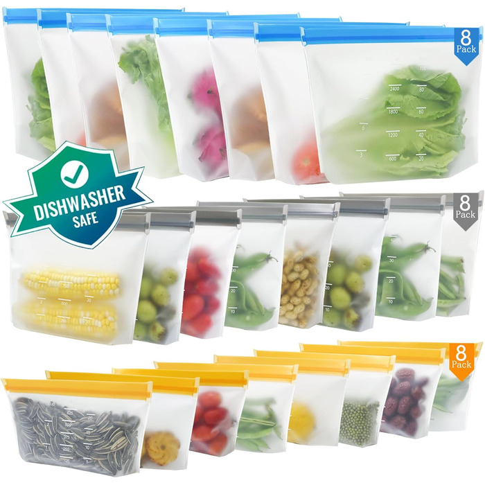 Набір з 24 вакуумних пакетів 26,5 х 20,5/21,5 х 17,8/21,5 х 12,7 см Bingolar