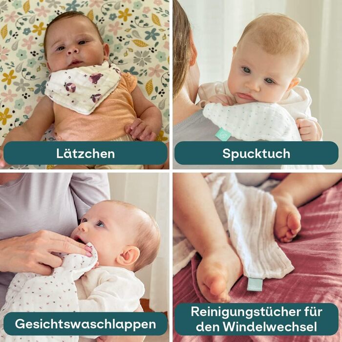 Набір із 6 рушників для дітей 30 х 30 см KOALA BABYCARE