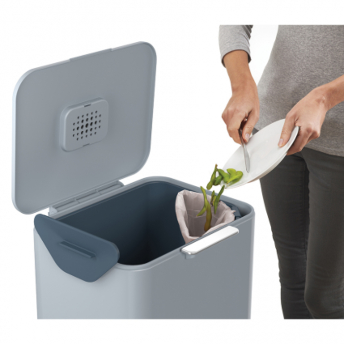 Контейнер для сміття з двома баками 60 л Totem Max Sky Joseph Joseph