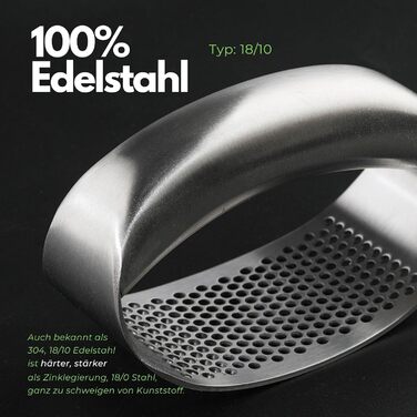 Часниковий прес з нержавіючої сталі 11 x 5 см CLOVE Kitchenware