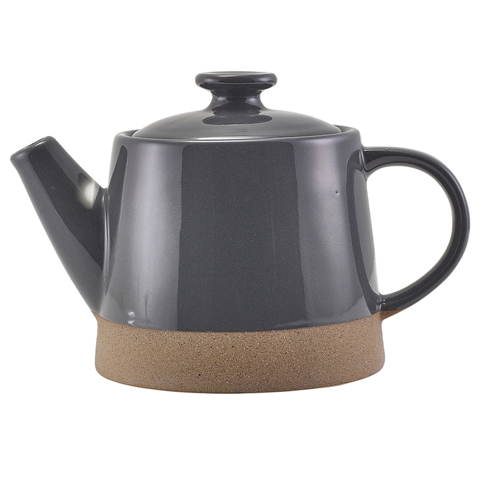 Чайник 480 мл, сірий, Kava Dark Grey Stoneware, GenWare