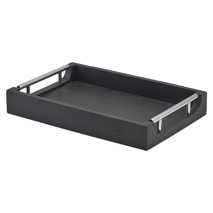 Поднос 30*20 см, деревянный, черный, Solid Black, GenWare