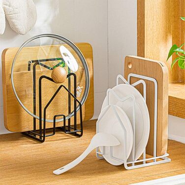 Подставка, держатель для крышки кастрюли, черный LINFIDITE