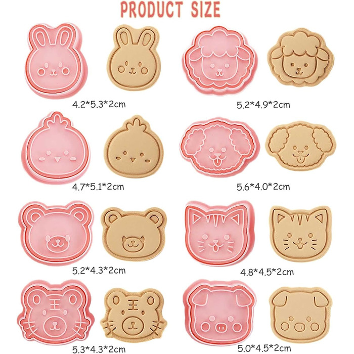 Набір формочок для печива WishesMar Різдвяний пряниковий будиночок, 18 шт. , формочки для печива у формі 3D мультфільмів для зими, свят - форми для печива з нержавіючої сталі для випічки, самостійного виготовлення, святкового декору (формочки для печива G