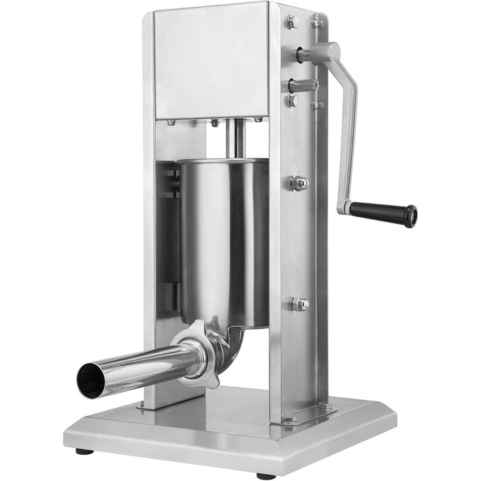 Машина для наповнення ковбас професійна 120 Вт, 3 л срібляста Zelsius