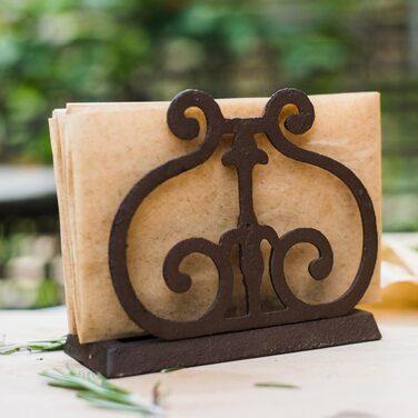 Тримач для серветок з чавуну 13 х 6,5 х 11,5 см Alipis