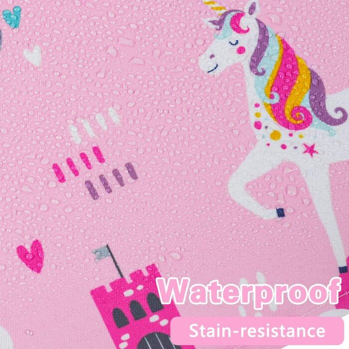 Набір дитячих фартухів 2 шт 45 х 52 см темно-синій рожевий HOTUT