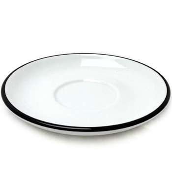 37254 Блюдце cappuccino, cappuccino large 14,5 см Pennellessa Black rims для серій 'Verona', 'Torino